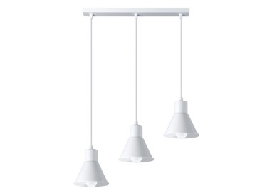 Lampe pendante TALEJA 3 blanche [E27].