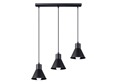 Lampe pendante TALEJA 3 noir [E27].