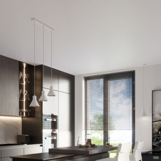 Lampe suspendue TALEJA 1 blanc [ES111]