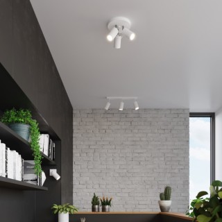 Plafonnier RING 3P blanc