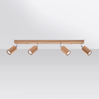 Plafonnier ZEKE 4 chêne