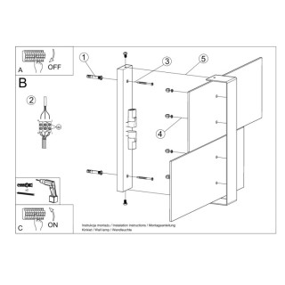 Applique MASSIMO blanc
