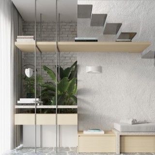 Applique vernie VIXEN blanc brillant