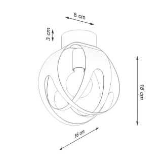 Plafonnier TULOS blanc