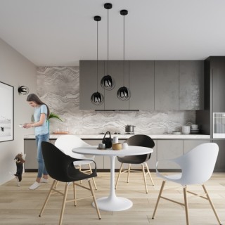 Plafonnier TULOS noir