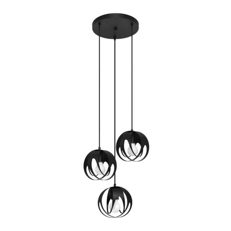 Lampe pendante TULOS 3P noir