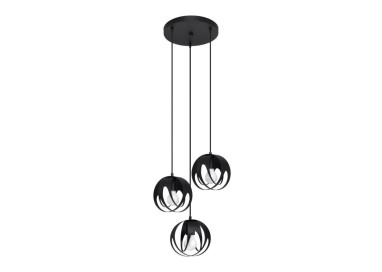 Lampe pendante TULOS 3P noir