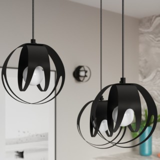 Lampe pendante TULOS 3P noir