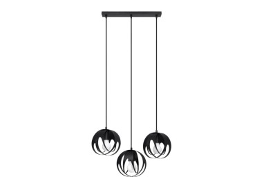 Lampe pendante TULOS 3L noir