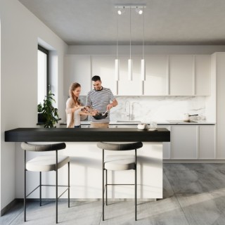 Lampe suspendue RING 3 blanc