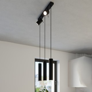 Lampe suspendue RING 3 noir