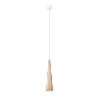 Lampe suspendue SULA 1 en bois naturel