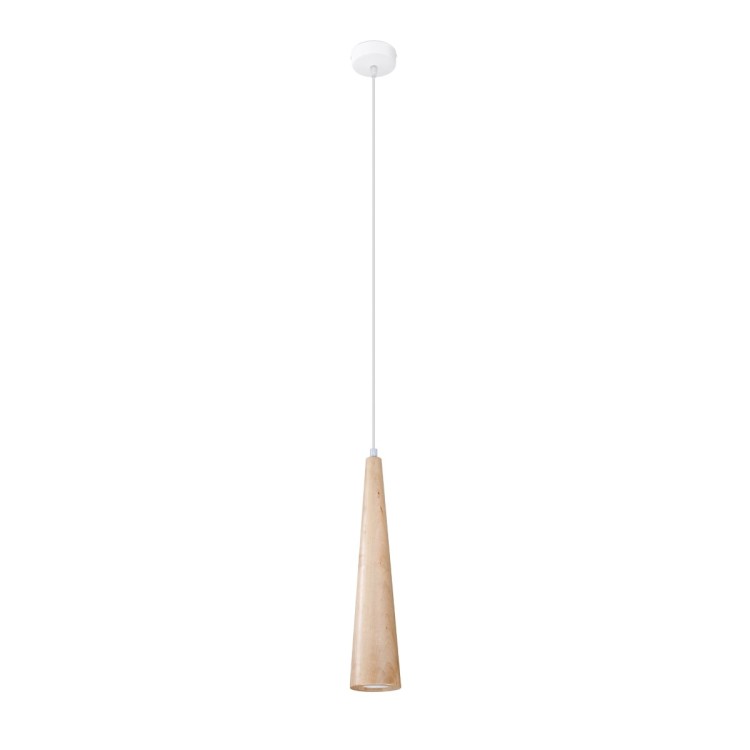 Lampe suspendue SULA 1 en bois naturel