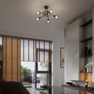 Applique BELUCI 1S noir