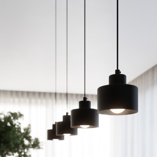 Lampe suspendue SAVAR 1 noir