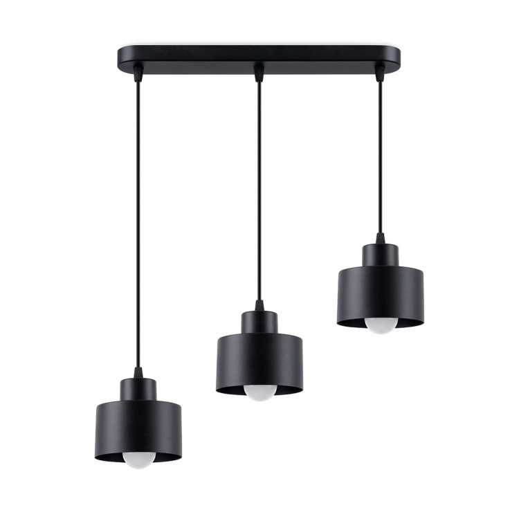 Lampe suspendue SAVAR 3 noir