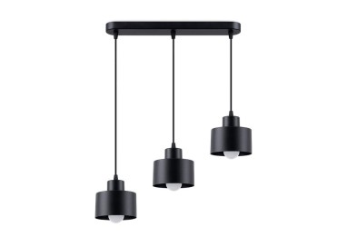 Lampe suspendue SAVAR 3 noir