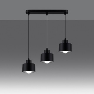 Lampe suspendue SAVAR 3 noir