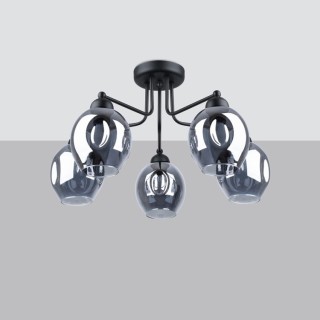Lustre FILLAN 5 noir