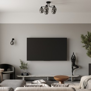 Lustre FILLAN 5 noir