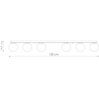 Plafonnier YOLI 6 noir