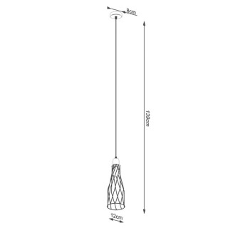 Lampe suspendue SUBA 1 noir