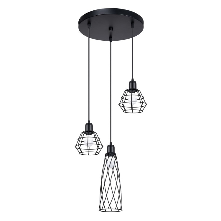 Lampe suspendue SUBA 3P noir