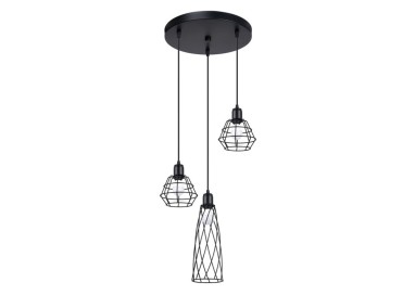 Lampe suspendue SUBA 3P noir