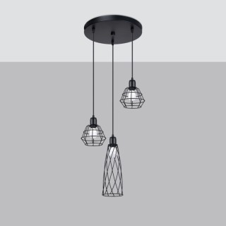 Lampe suspendue SUBA 3P noir