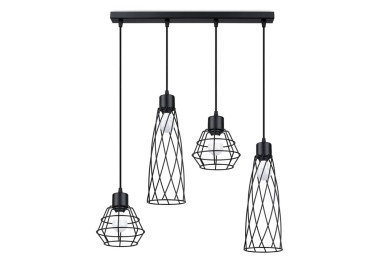 Lampe suspendue SUBA 4L noir