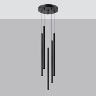 Lampe suspendue PASTELO 5P noir