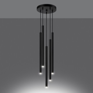 Lampe suspendue PASTELO 5P noir