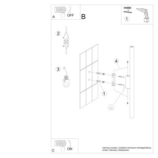 Applique PASTELO 2 blanc