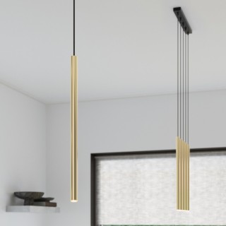 Lampe suspendue PASTELO 1 or poli