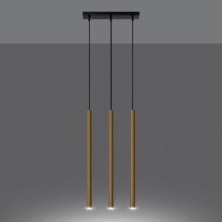 Lampe pendante PASTELO 3L or poli