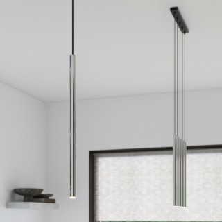 Lampe suspendue PASTELO 1 chrome