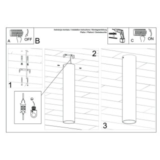 Plafonnier LAGOS 30 or poli