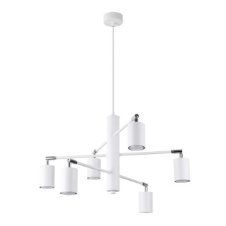 Lustre LEMMI 6 blanc