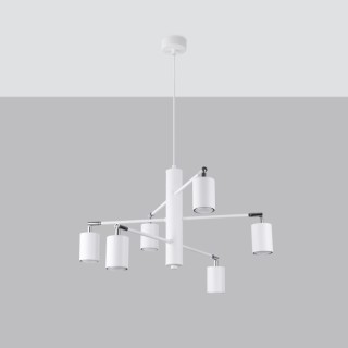 Lustre LEMMI 6 blanc