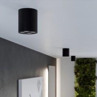 Plafonnier ZOE noir LED