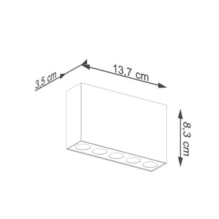 Plafonnier SOLE noir LED