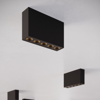 Plafonnier SOLE noir LED