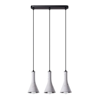 Lampe suspendue REA 3L béton