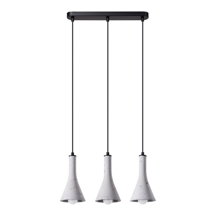 Lampe suspendue REA 3L béton
