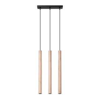 Lampe suspendue PASTELO 3L bois