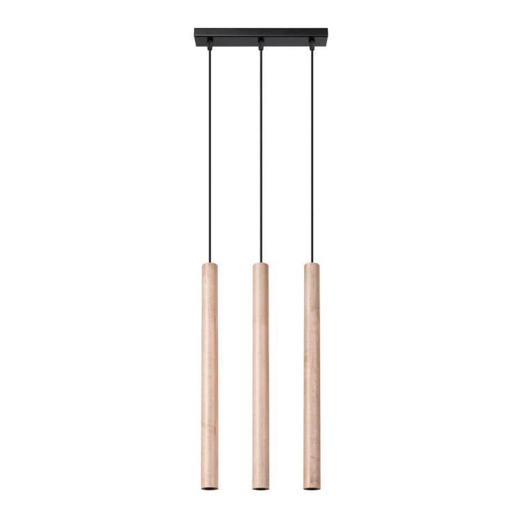 Lampe suspendue PASTELO 3L bois