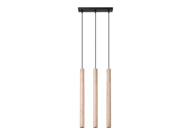Lampe suspendue PASTELO 3L bois