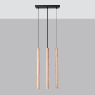 Lampe suspendue PASTELO 3L bois