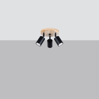 Plafonnier VERDO 3P noir