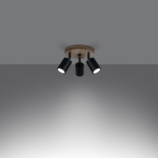 Plafonnier VERDO 3P noir